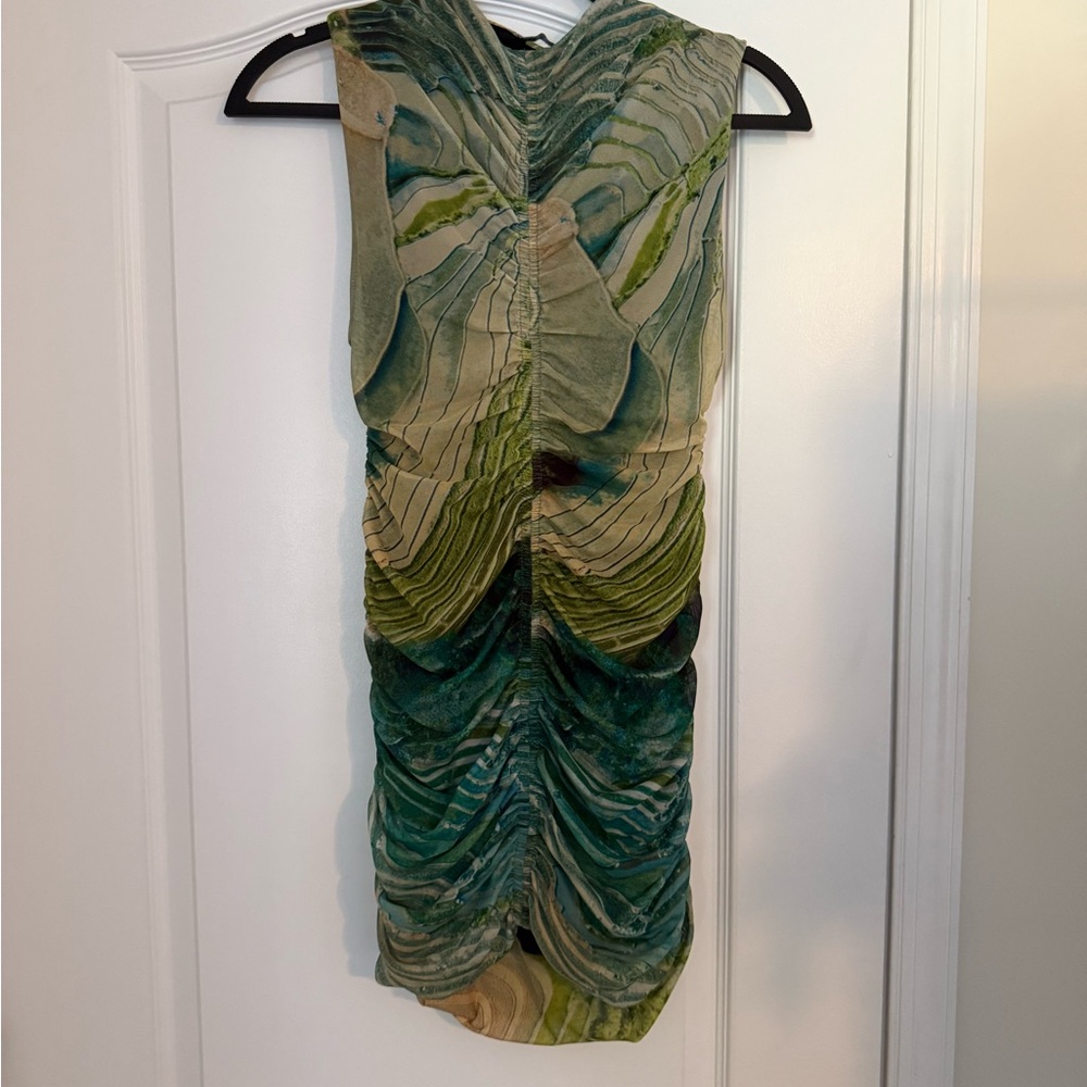 Zara Multicolor Swirl Mini Dress